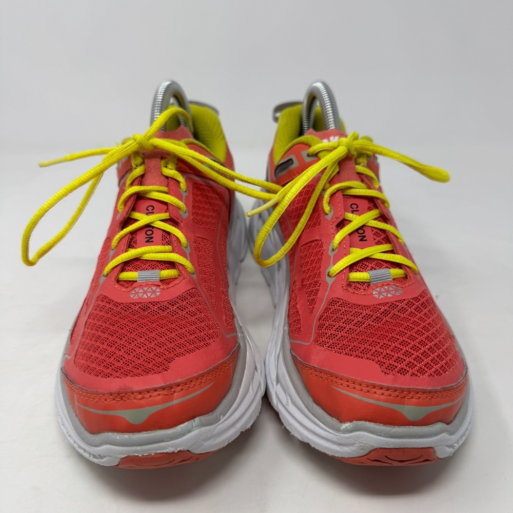 HOKA One One Clifton‎ 1 Road Running Sneakers Coral Pink 20609-031 Women's 7.5 - Picture 4 of 16